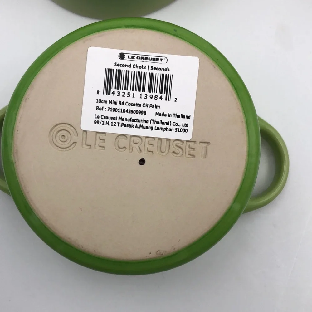Le Creuset Mini Round Cocotte Palm 8 oz Set of 4